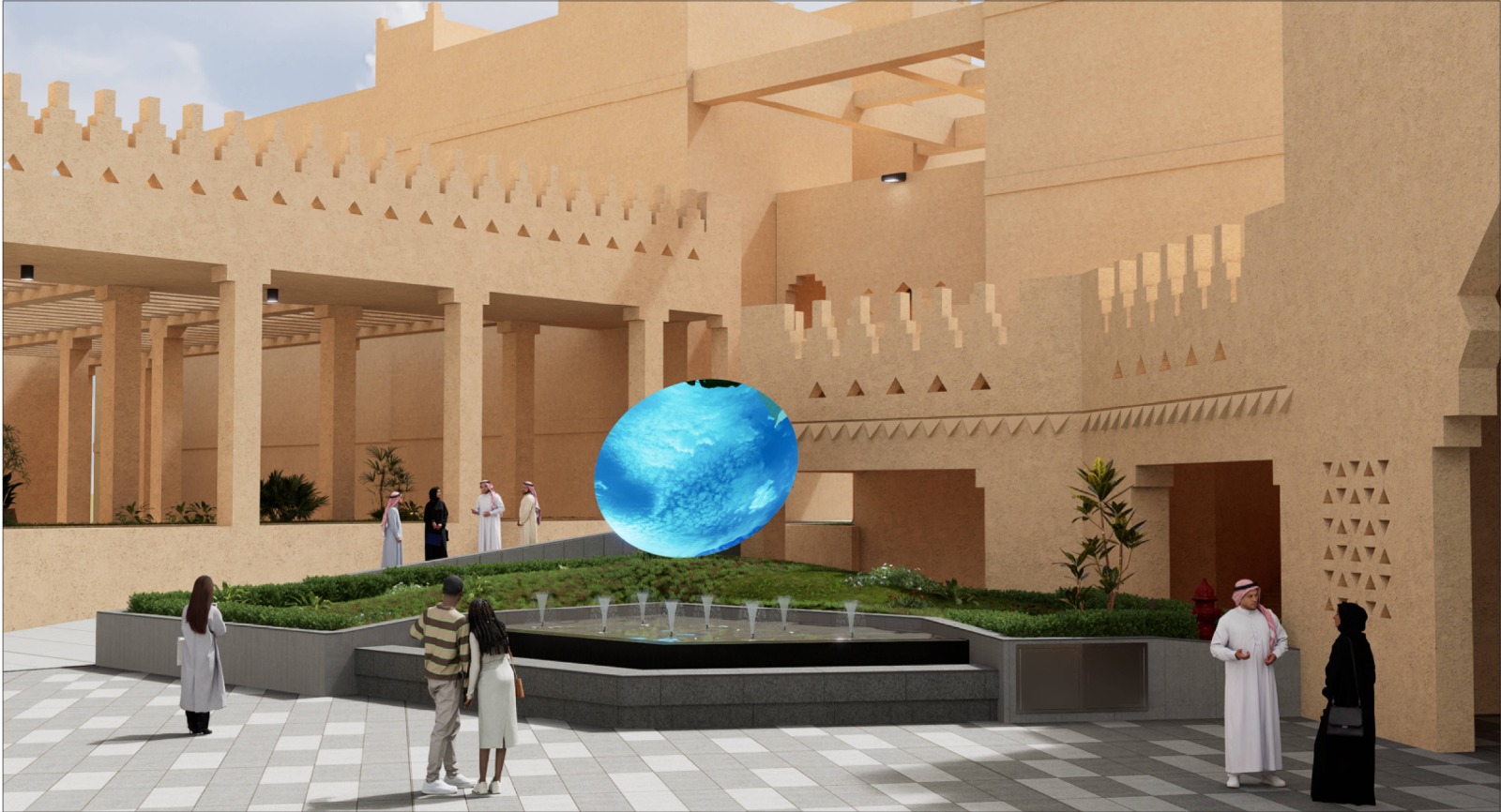 Sky Mirror — Sculptures & Artwork project in Riyadh